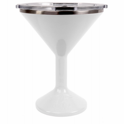 8OZ WHT Martini Glass