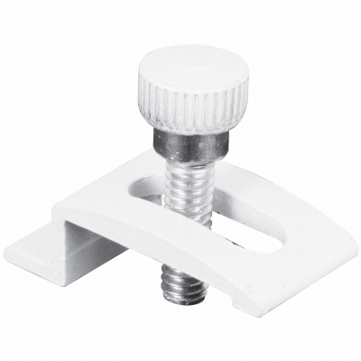 8PK 1/4" White Door Clips