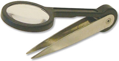 30PC Tweezers/Magn Lens