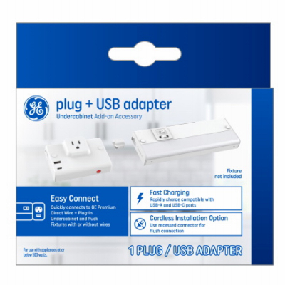 GE Plug + USB Adapter