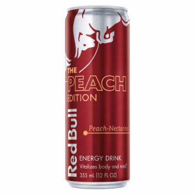 12OZ Peach Red Bull