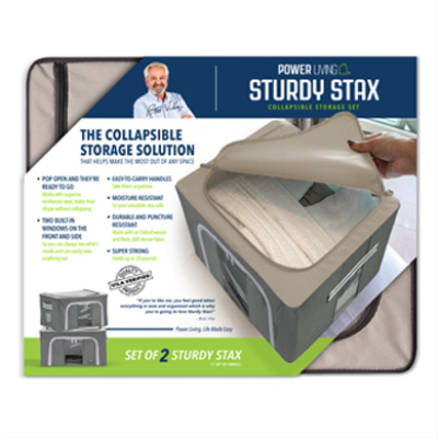 2PK Sturdy Stax Totes
