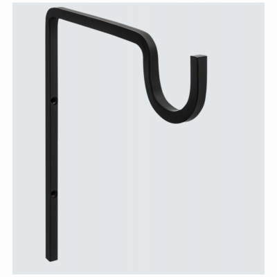 9" BLK Util Wall Hook