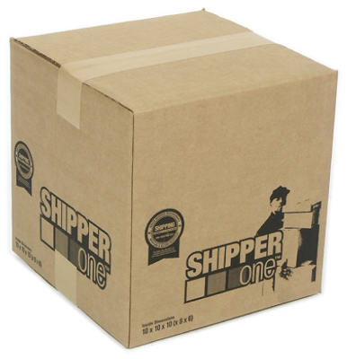 Supply Source One SHIPPER One SP-893 3-in-1 Shipping Box, 8 in L, 8 in W,