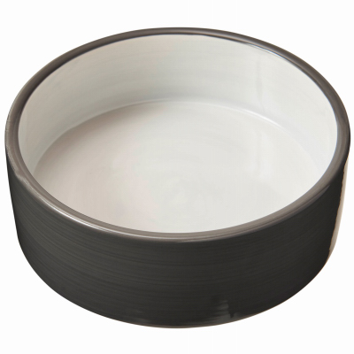 5" Gray Ceramic Dog Dish