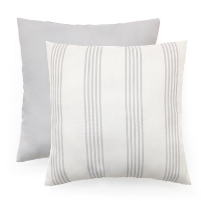 GRY Stripe Toss Pillow