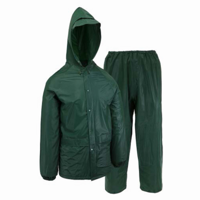 2XL GRN PVC Rainsuit