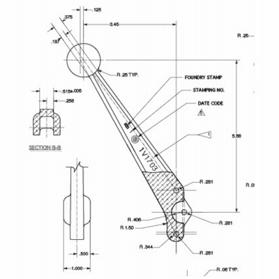 Cast Valve Handle