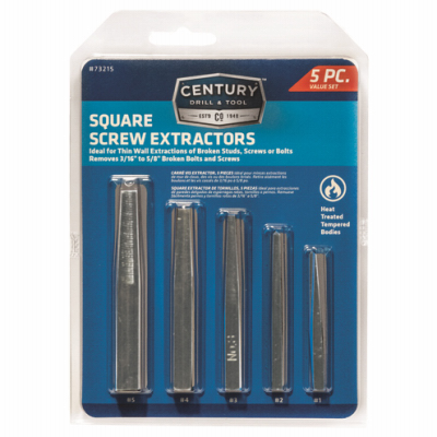 5pc Square Screw Extractor Set