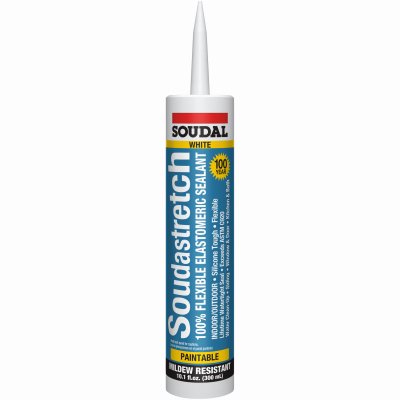 10.1OZ WHTStretch Caulk