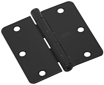 BLK 3.5" 1/4" Rad Hinge