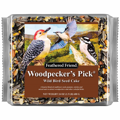 Woodpeckers Pick Seed Cake