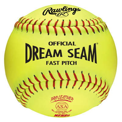 12" YEL Fast Pitch Ball