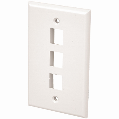 WHT 3Port Wall Plate