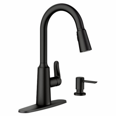 BLK High Arc Kit Faucet