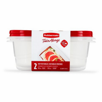 2PK 8 Cup Food Container