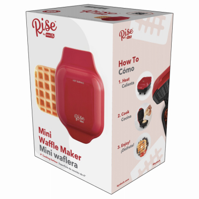 RED Mini Waffle Maker