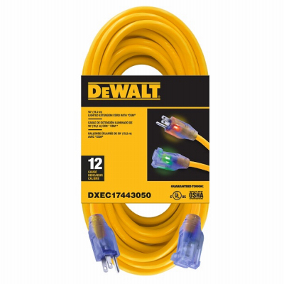 50' 12/3 Ext Cord Dewalt