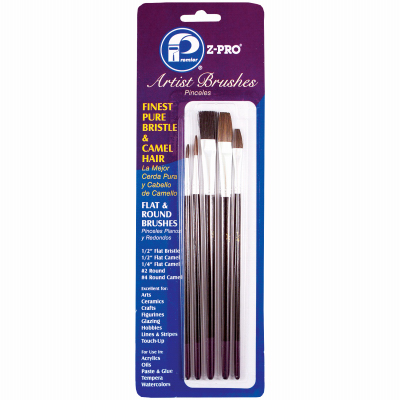 5PC Bristle&Camel Brush