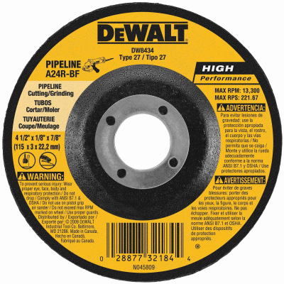 4-1/2"x1/8" Cut Wheel