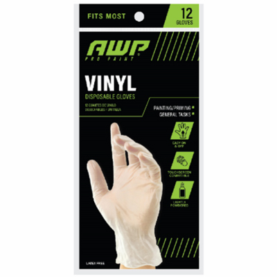 12CT Vinyl DISP Gloves 49612-26