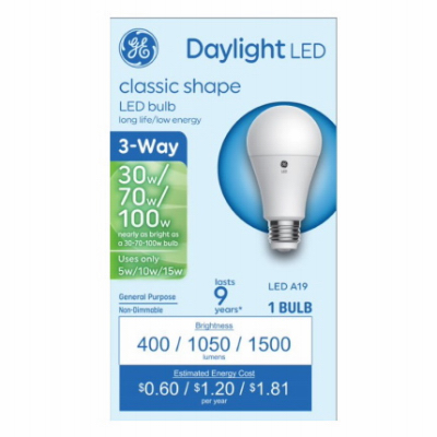 GE LED 5/15W A19 Bulb