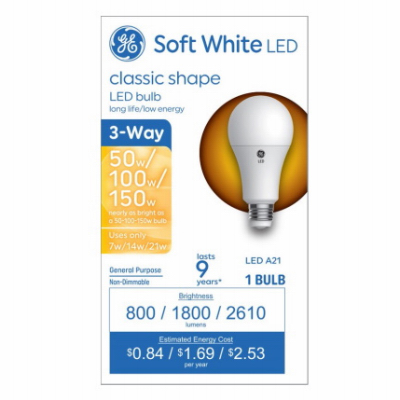 GE LED 7/32W A21 Bulb