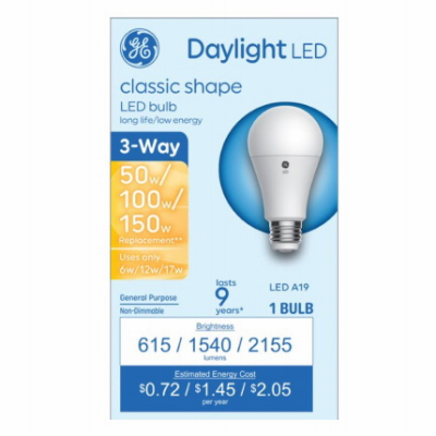 GE 3-Way LED Day Bulb Classic
