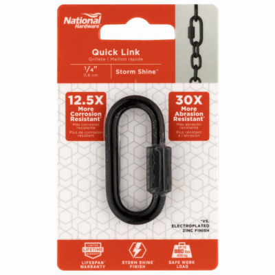 1/4" BLK Quick Link