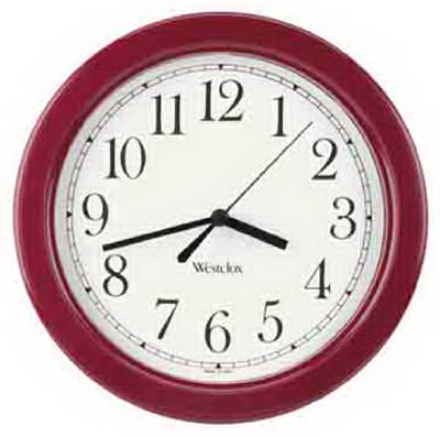 8.5"BURG RND Wall Clock