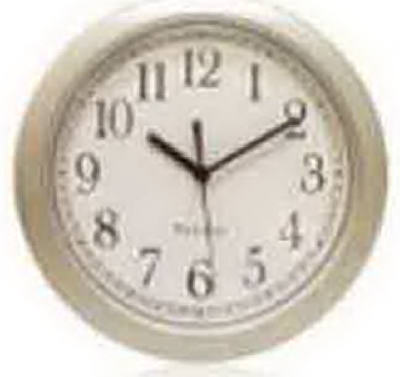 8.5"SLV RND Wall Clock