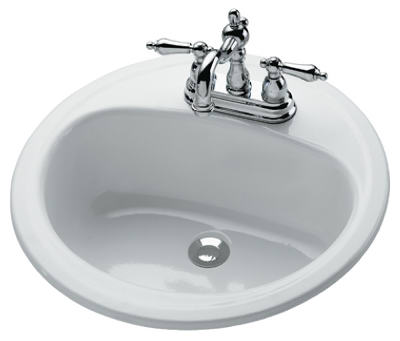 Laur 19x19 WHT Lav Sink