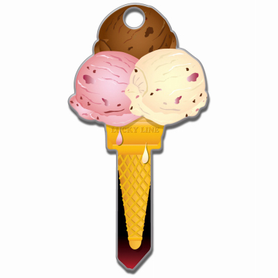 KW1 Ice Cream Key Blank