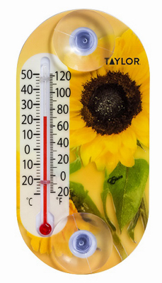 4" Flower Thermometer