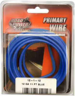 11' Blue 12GA Primary Wire