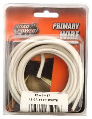 11' WHT 12GA Prim Wire