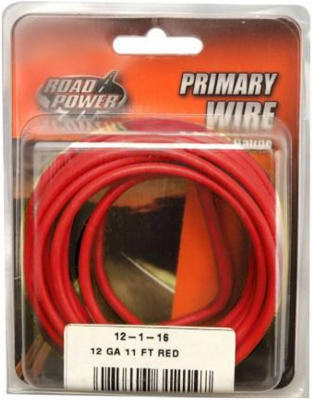 11' RED 12GA Prim Wire