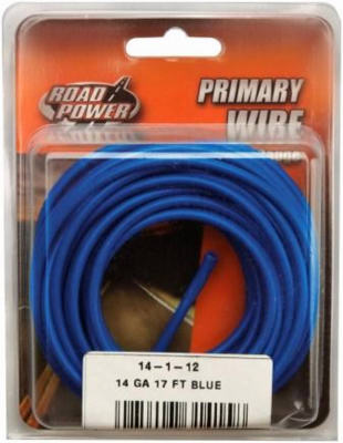 17' Blue 14GA Primary Wire