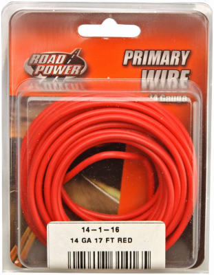 17' RED 14GA Prim Wire