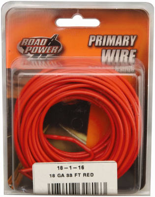 33' Red 18GA Primary Wire
