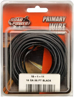 33' BLK 18GA Prim Wire