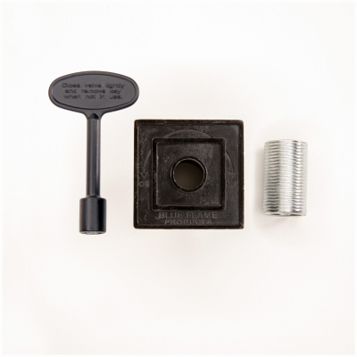 2PC BLK Univ Flange/Key