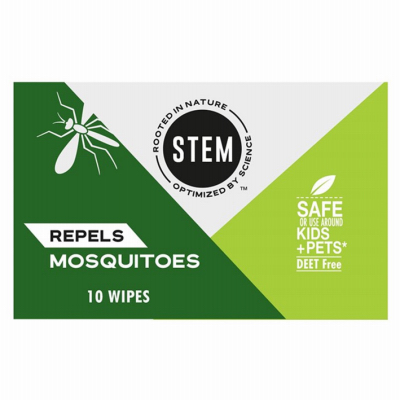 10pk STEM Mosquito Repel Wipes