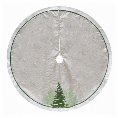 48" GRY/WHT Tree Skirt