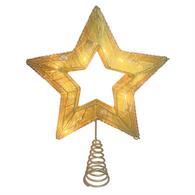 11" GLD Star Tree Top