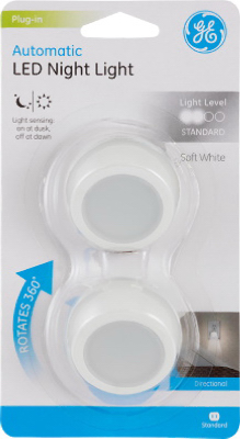 2PK GE WHT Nightlight