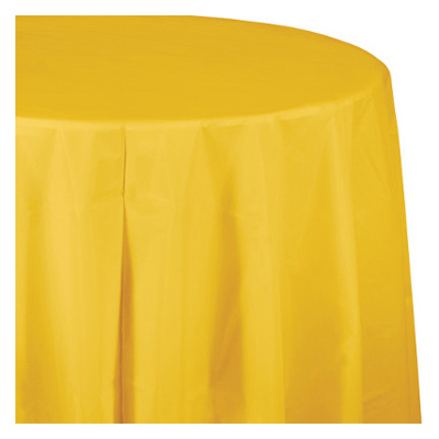 82" YEL RND Table Cover