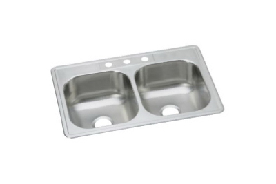 33x22 DBLBowl Deck Sink