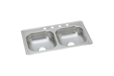 33x22x6-1/16SS DBL Sink