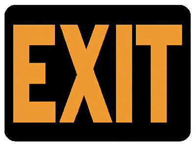 3003    Sign EXIT 9x12 PLAS